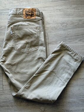 Levi’s 508 Jeans Men W36 L30 Khaki Tapered Fit Actual W36